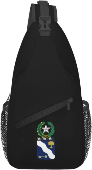 143rd Infantry Regiment Coat of Arms Crossbody Bags For Women Men Chest Backpack Gym Shoulder Bag Travel Outdoor Sports Casual Crossbody Bags
