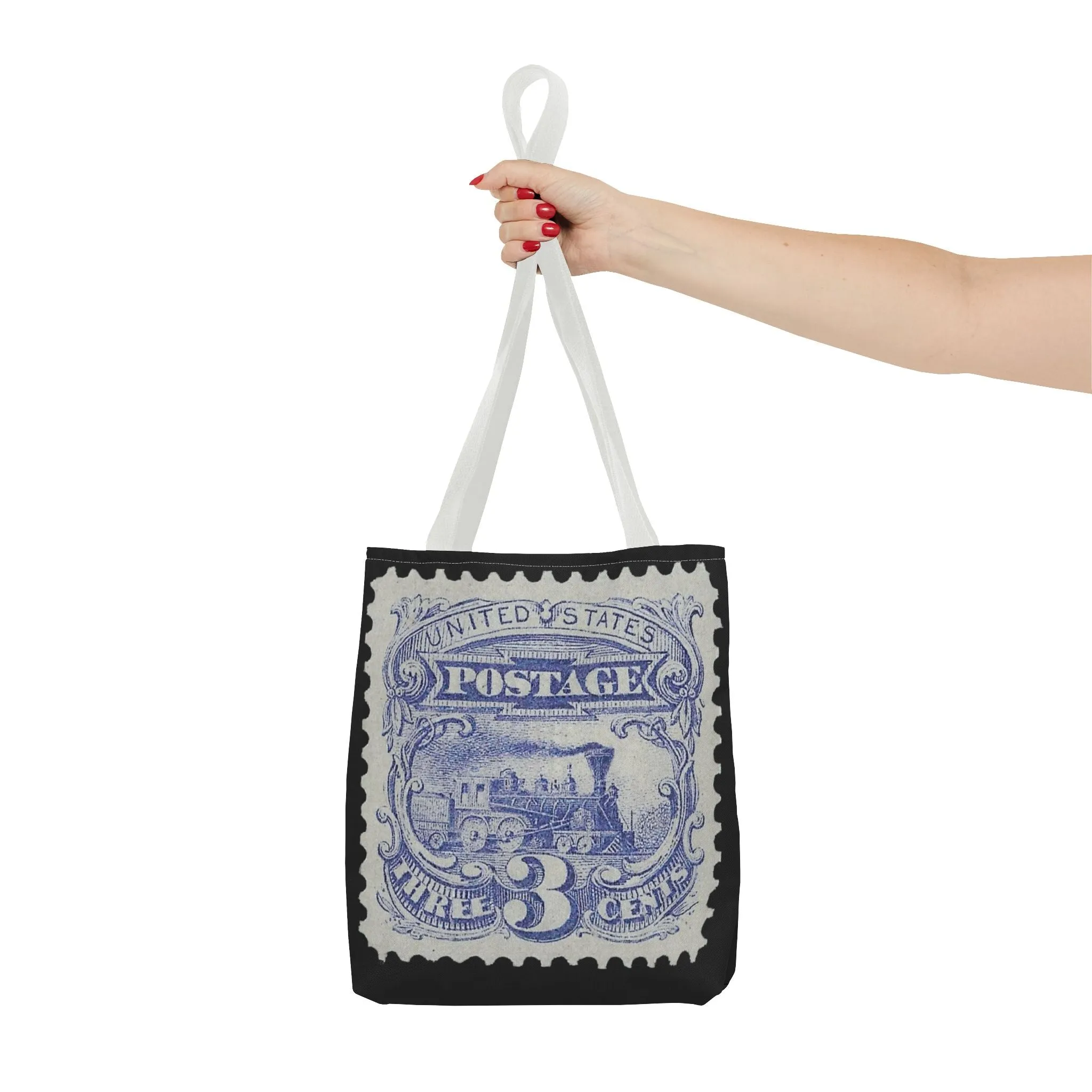 1869 TRAIN 3 CENT STAMP Tote Bag