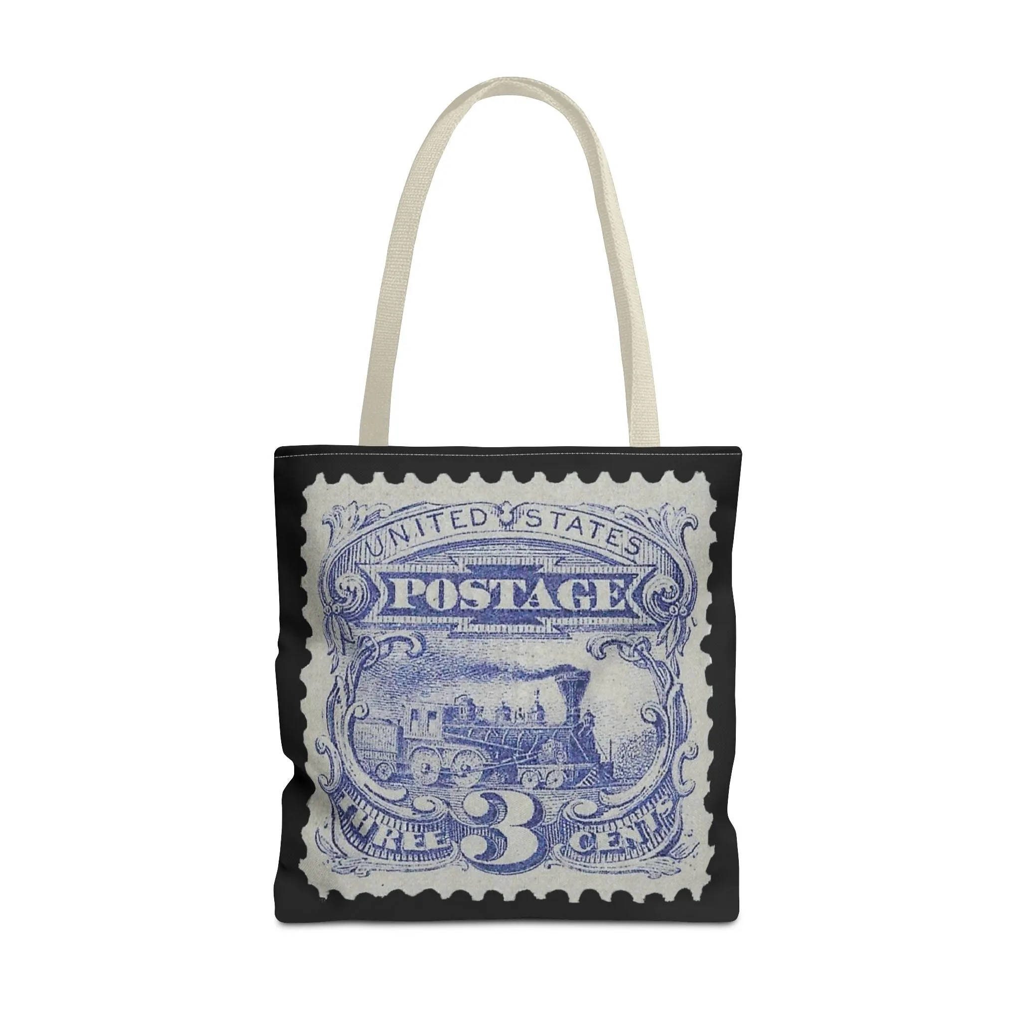 1869 TRAIN 3 CENT STAMP Tote Bag