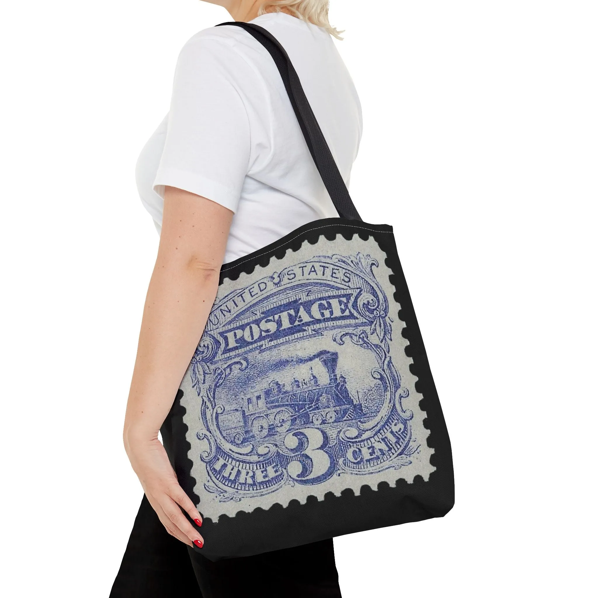 1869 TRAIN 3 CENT STAMP Tote Bag