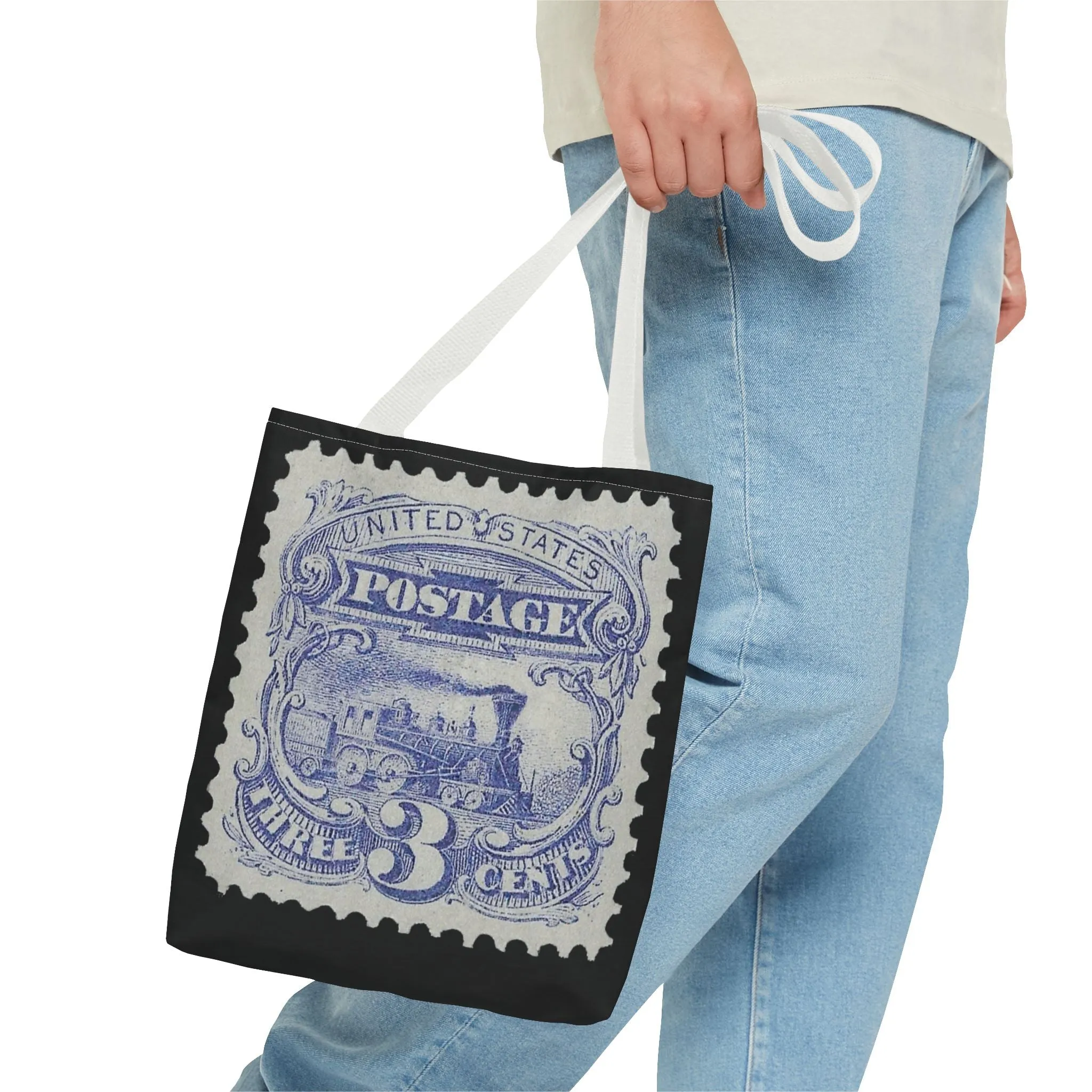 1869 TRAIN 3 CENT STAMP Tote Bag