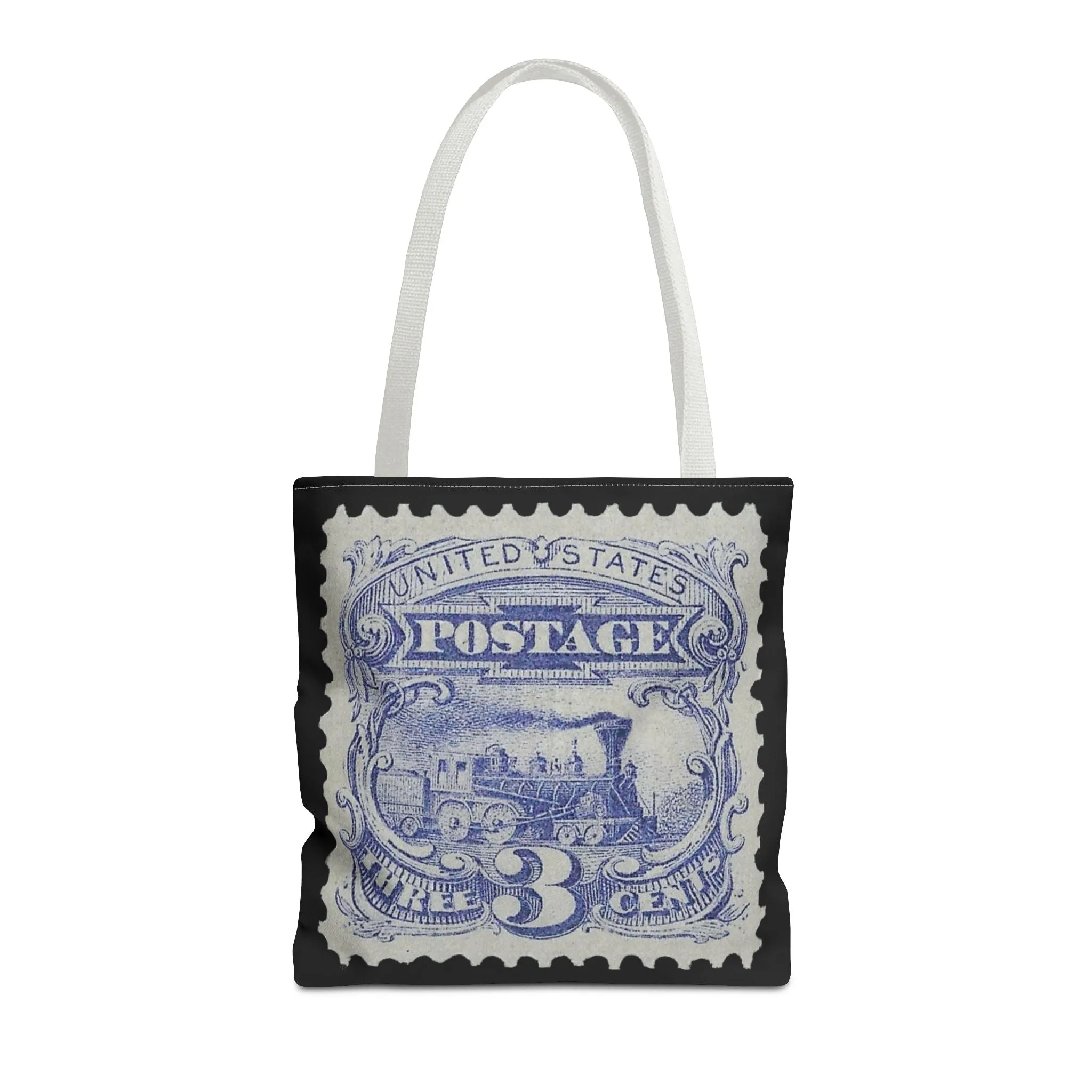 1869 TRAIN 3 CENT STAMP Tote Bag