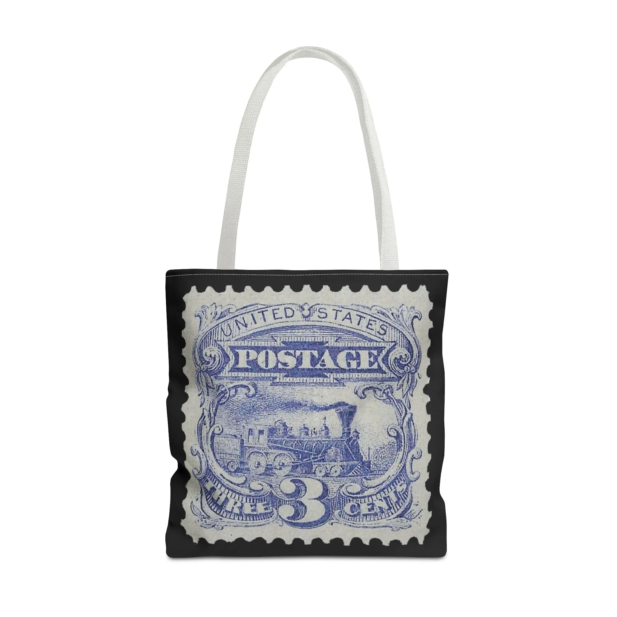 1869 TRAIN 3 CENT STAMP Tote Bag