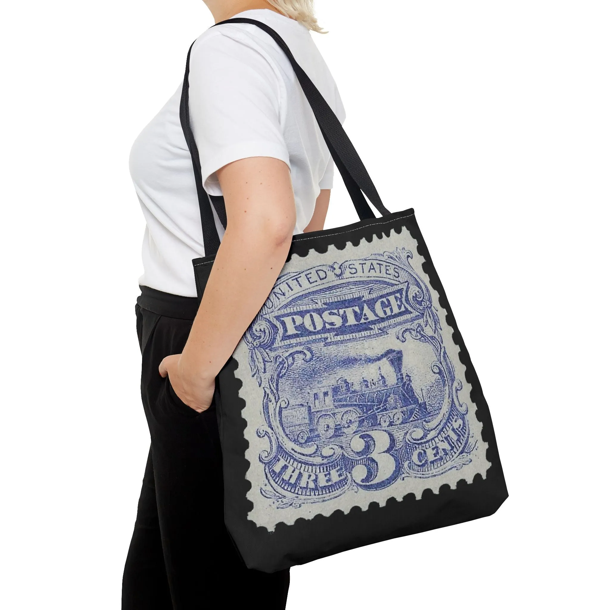 1869 TRAIN 3 CENT STAMP Tote Bag