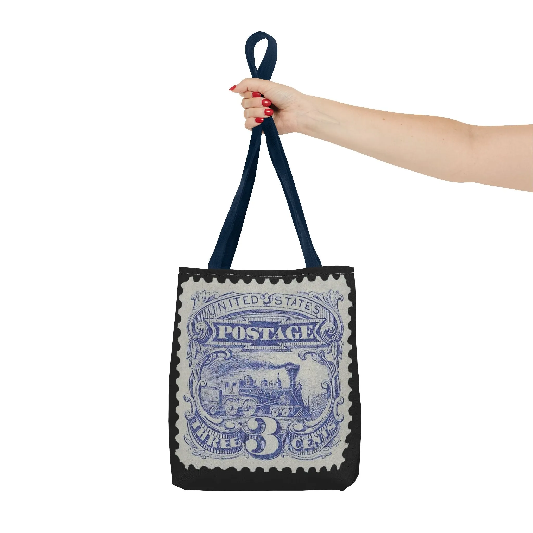 1869 TRAIN 3 CENT STAMP Tote Bag
