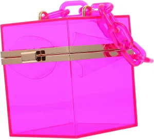 1pc Transparent Small Square Bag Large Size Jelly Bag Womens Shoulder Handbags Transparent Square Bag