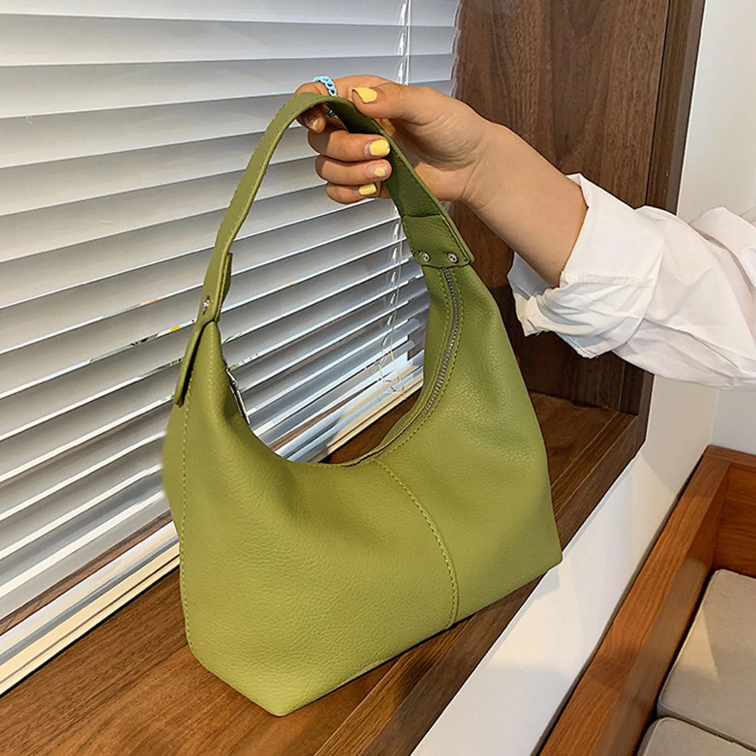 2025 Hobo Handbags, Vegan Leather Shoulder Bags for Women, Clutch Y2K Purse Handbags Tote Bag