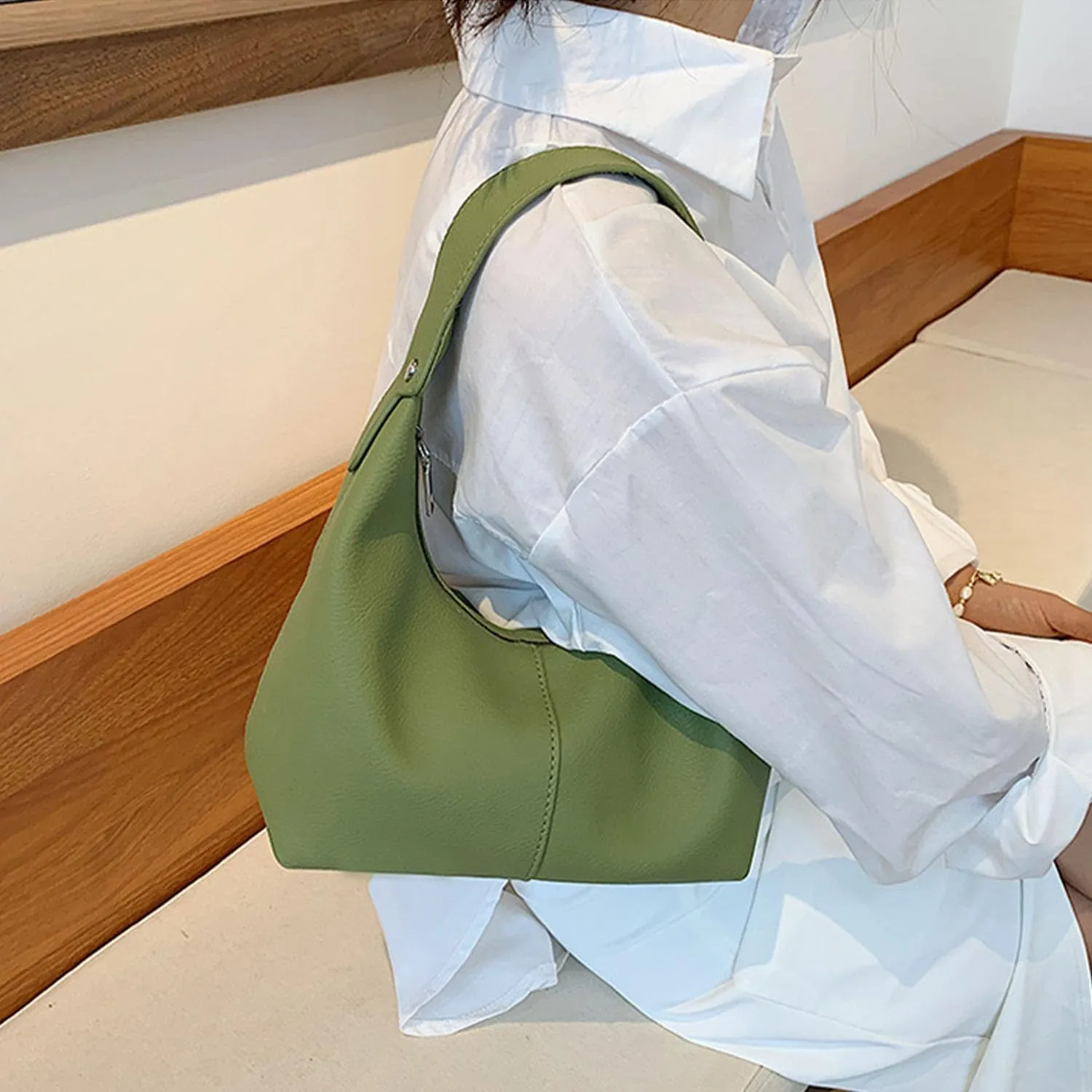 2025 Hobo Handbags, Vegan Leather Shoulder Bags for Women, Clutch Y2K Purse Handbags Tote Bag