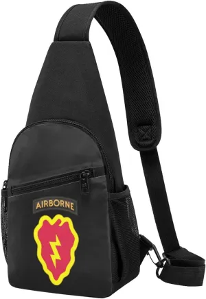 25th Infantry Division with Airborne Chest Pack Leisure Shoulder Crossbody Chest Bag