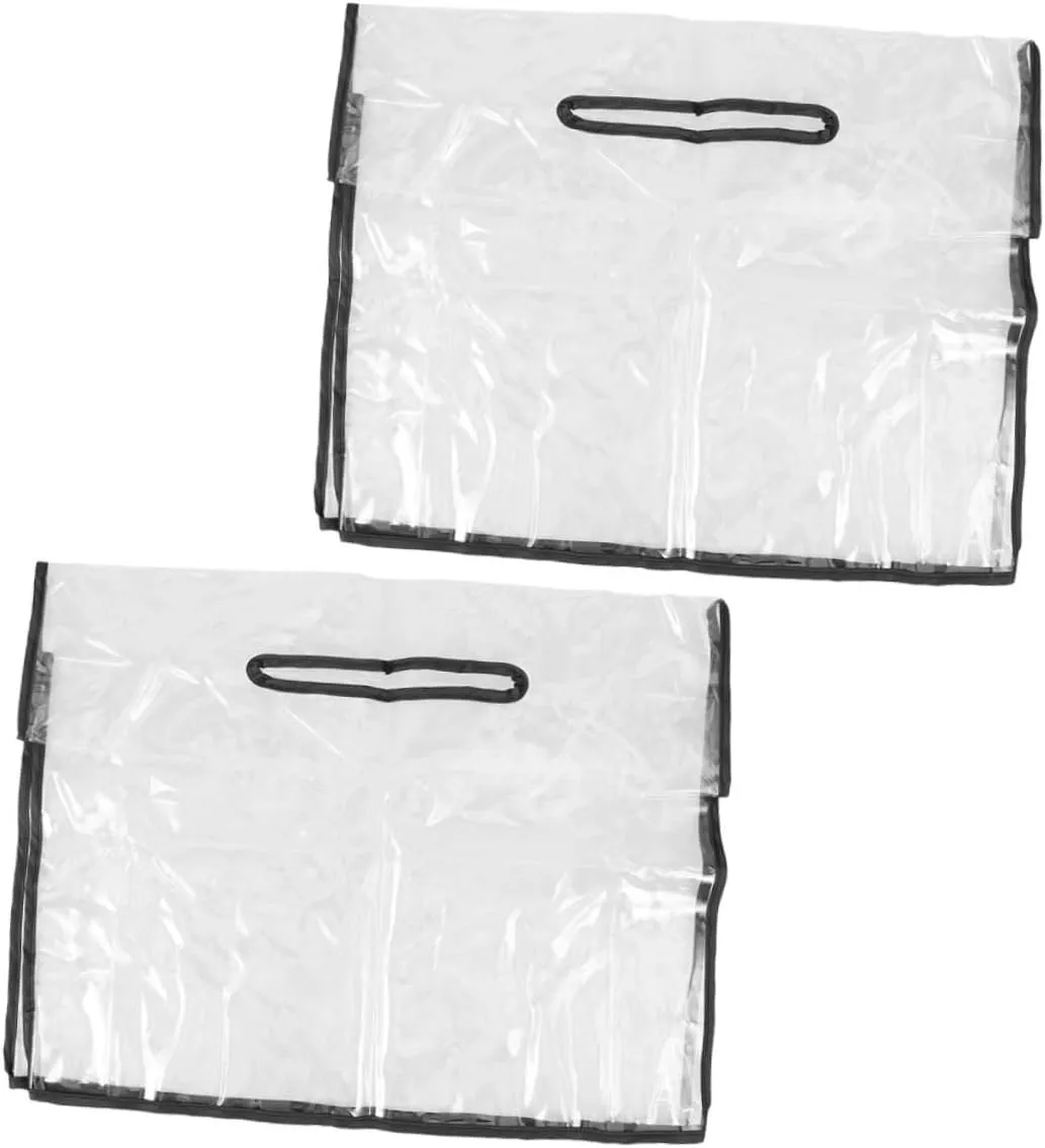 2pcs Clear Tote Protector for Outdoor Travel Hiking Cycling Durable Rainproof Shield for Handbags and Purses