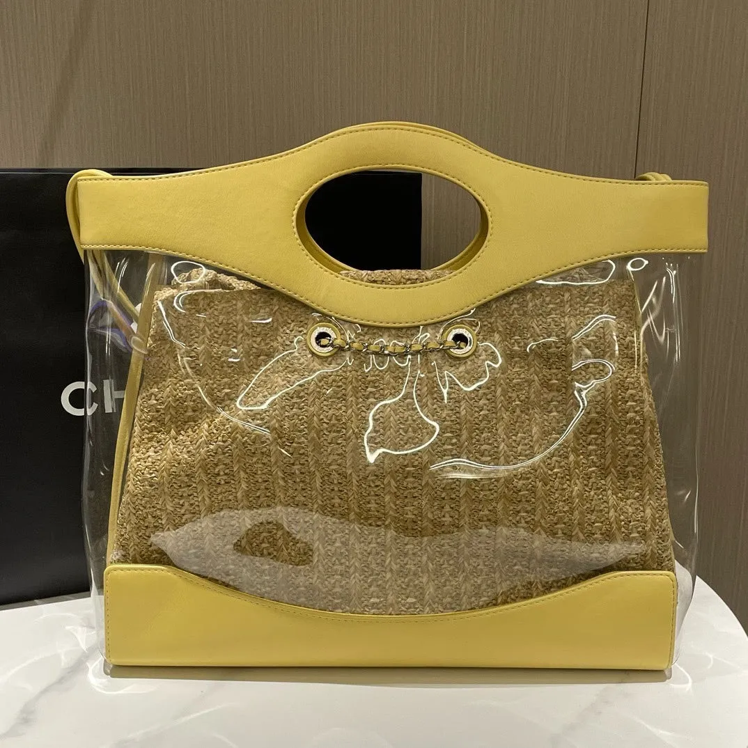 31 Bag Big-ticket savings Yellow Leather PVC Large Chanel Shipping updates Shopping