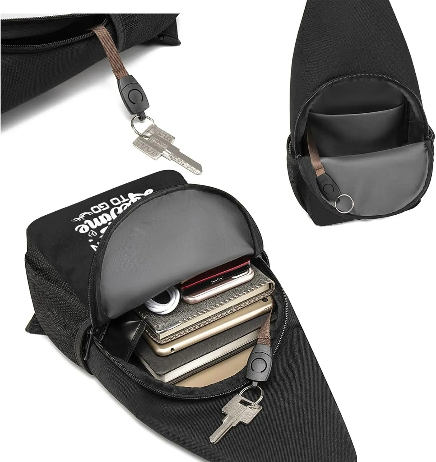 50th Wedding Anniversary Chest Pack Leisure Shoulder Crossbody Chest Bag