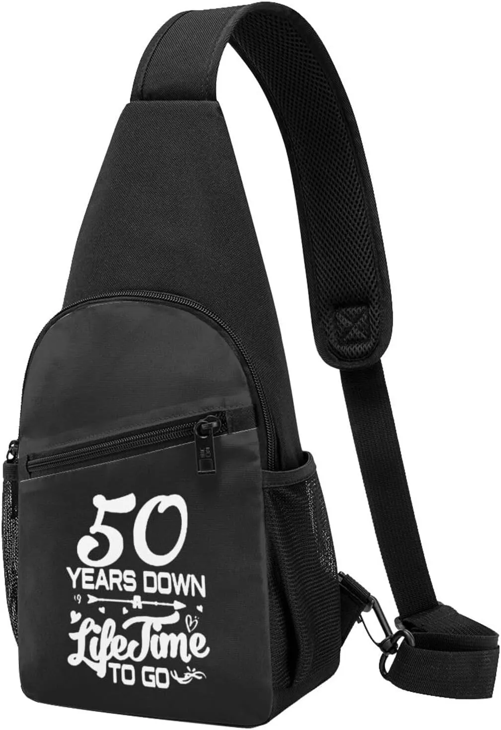 50th Wedding Anniversary Chest Pack Leisure Shoulder Crossbody Chest Bag