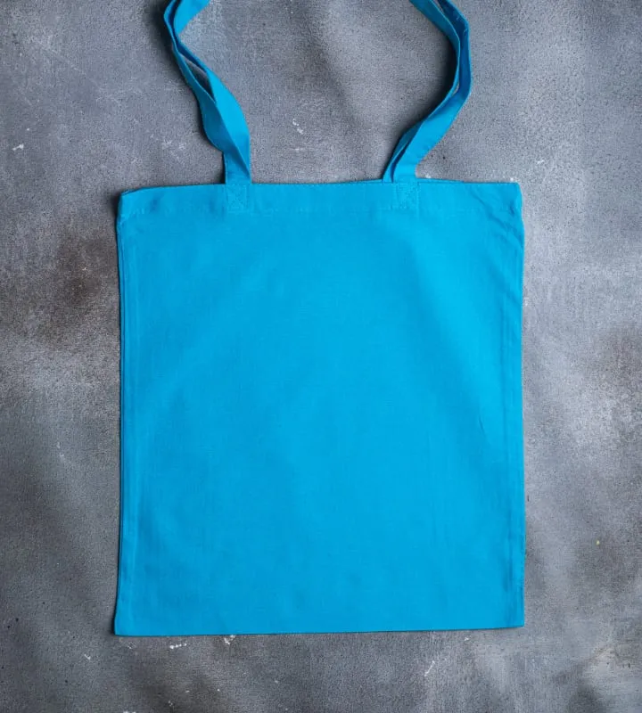 5oz Dyed Cotton Bag - Light Blue - 380x420mm