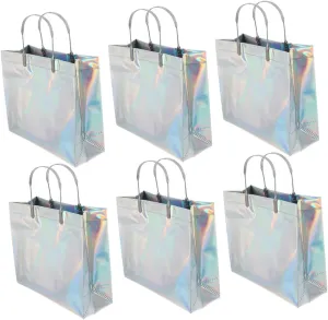6pcs Thickened Tote Present Bags Garment Handbags with Handles for Shopping Storage and Party Use for Christmas and Themed Events