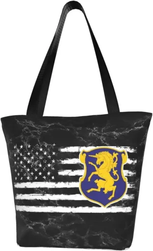 6th Cavalry Regiment America Flag Fashion Shoulder Bag Large Capacity For Man Or Woman