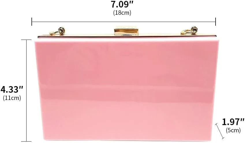 Acrylic Purses and Handbags for Women Clear Clutch Banquet Evening Crossbody Handbag Clutch Bags for Women Banquet
