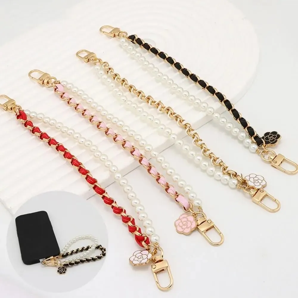 Adjustable Red Bag Straps Chain Mobile Lanyard for Shoulder, Crossbody Handbags