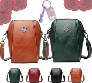 All-match Vertical Cellphone Bag, Crossbody Leather Shoulder Bags and Clutches, Cell Phone Crossbody Bags Purse for Women