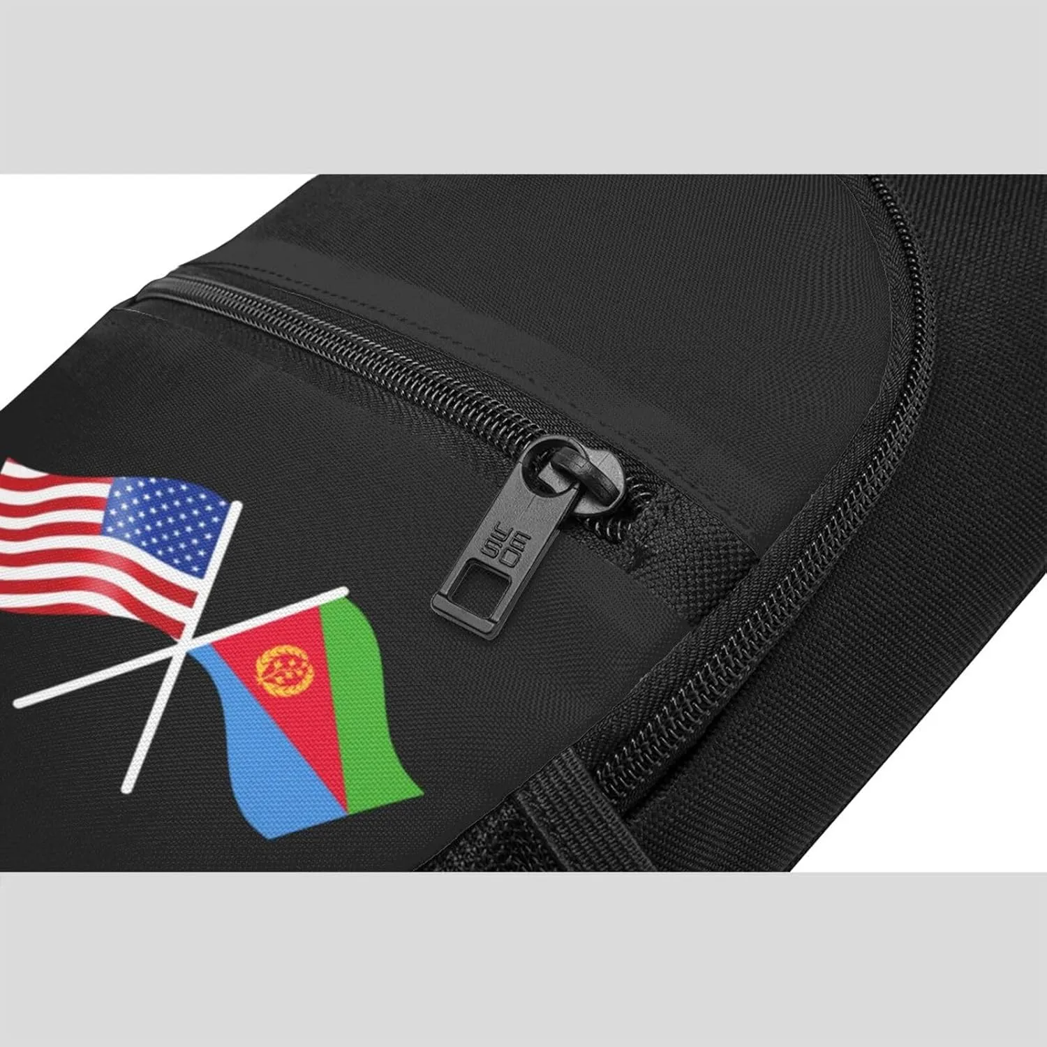 American And Eritrea Flag Chest Pack Leisure Shoulder Crossbody Chest Bag