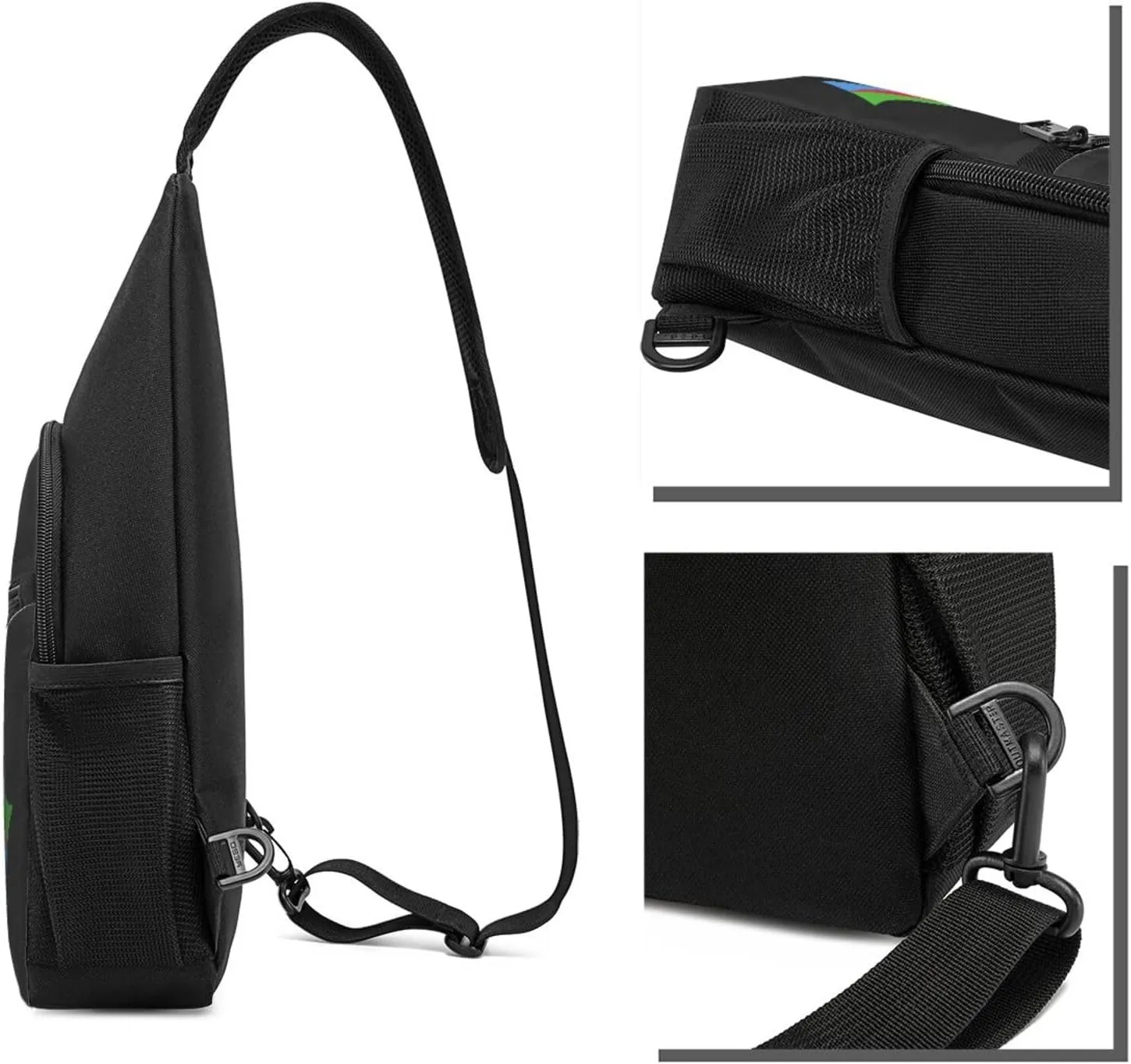 American And Eritrea Flag Chest Pack Leisure Shoulder Crossbody Chest Bag