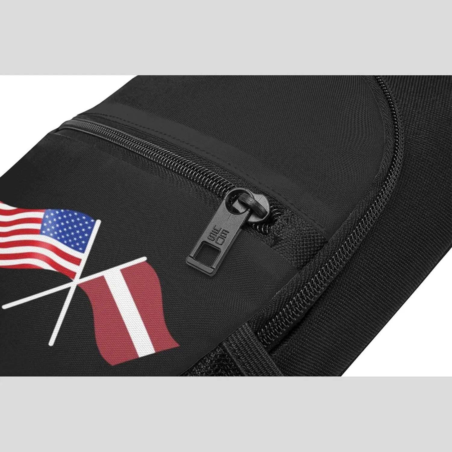 American And Latvia Flag Chest Pack Leisure Shoulder Crossbody Chest Bag