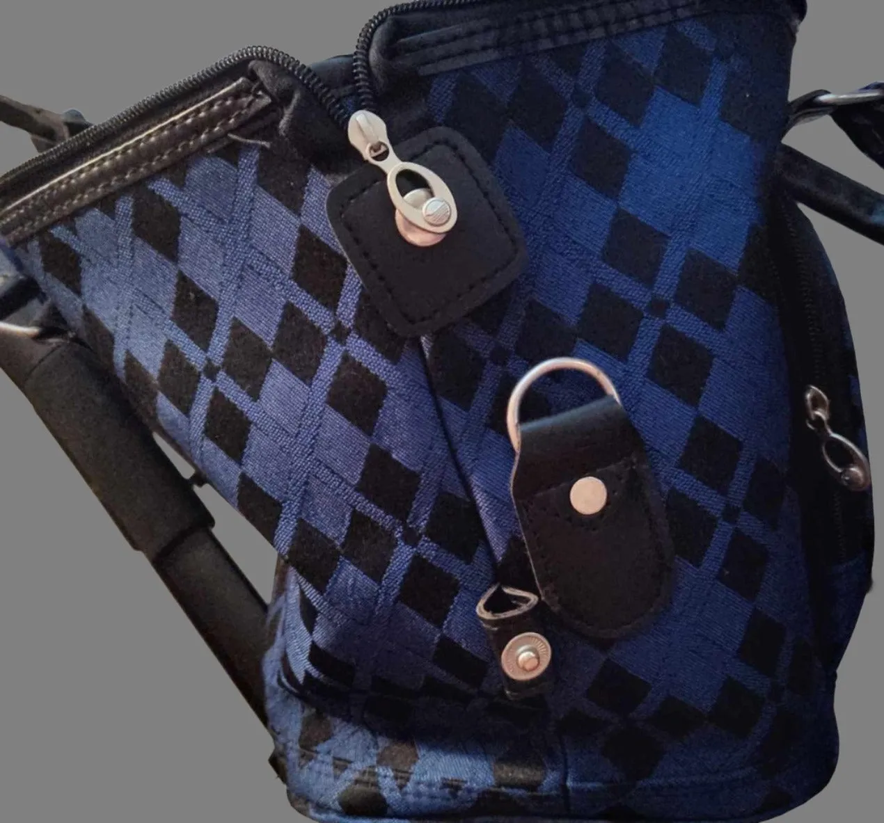 American Flyer Blue and Black Carry-on Bag