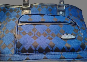 American Flyer Blue and Black Carry-on Bag