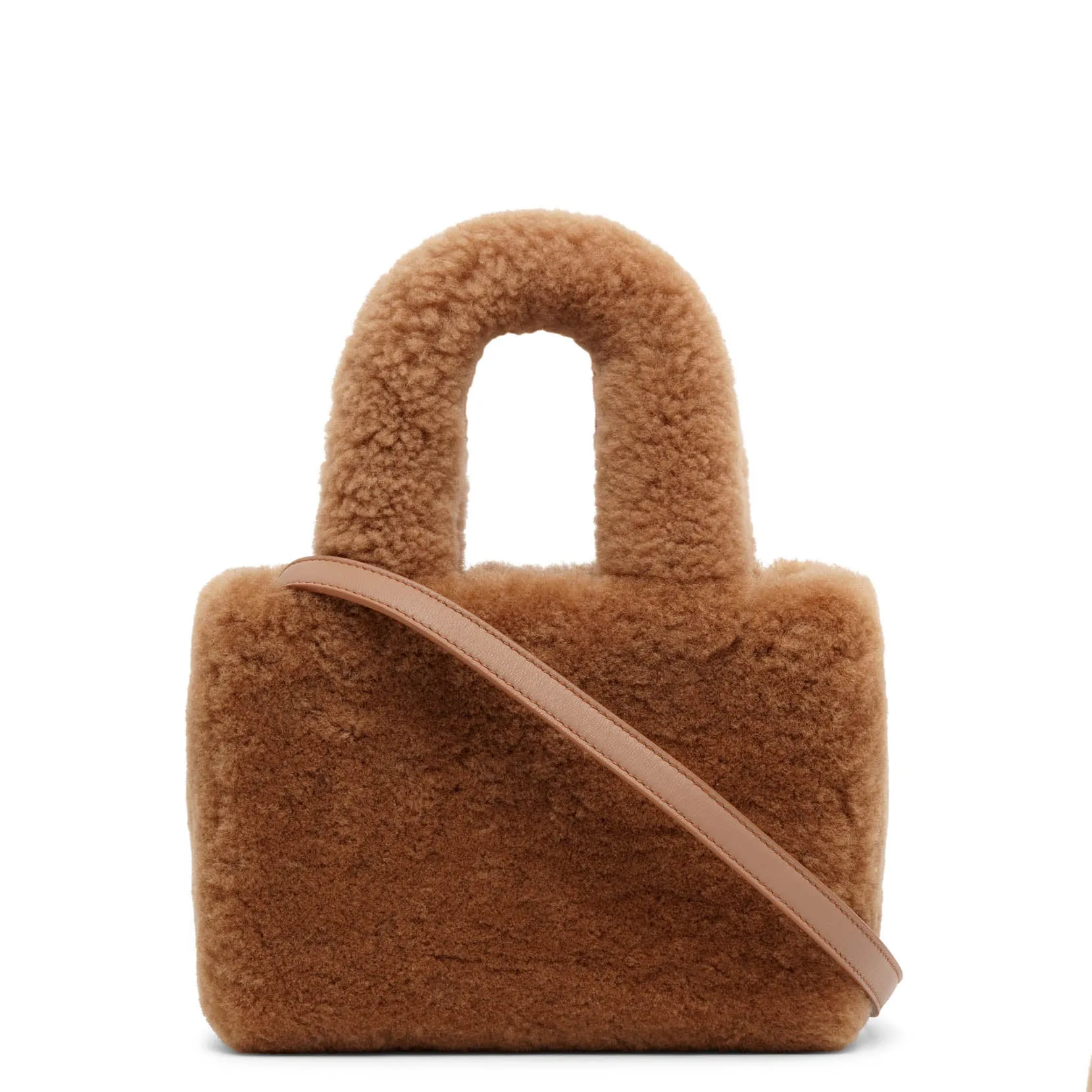 Amini Giuly brown shearling bag