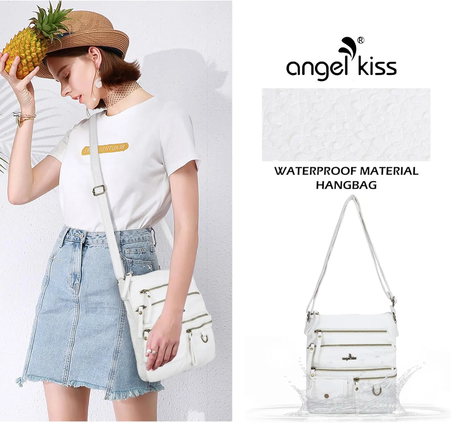 Angel Kiss Small Shoulder Bag for Women Crossbody Purses and Handbags Multi Pockets Hobo Bags