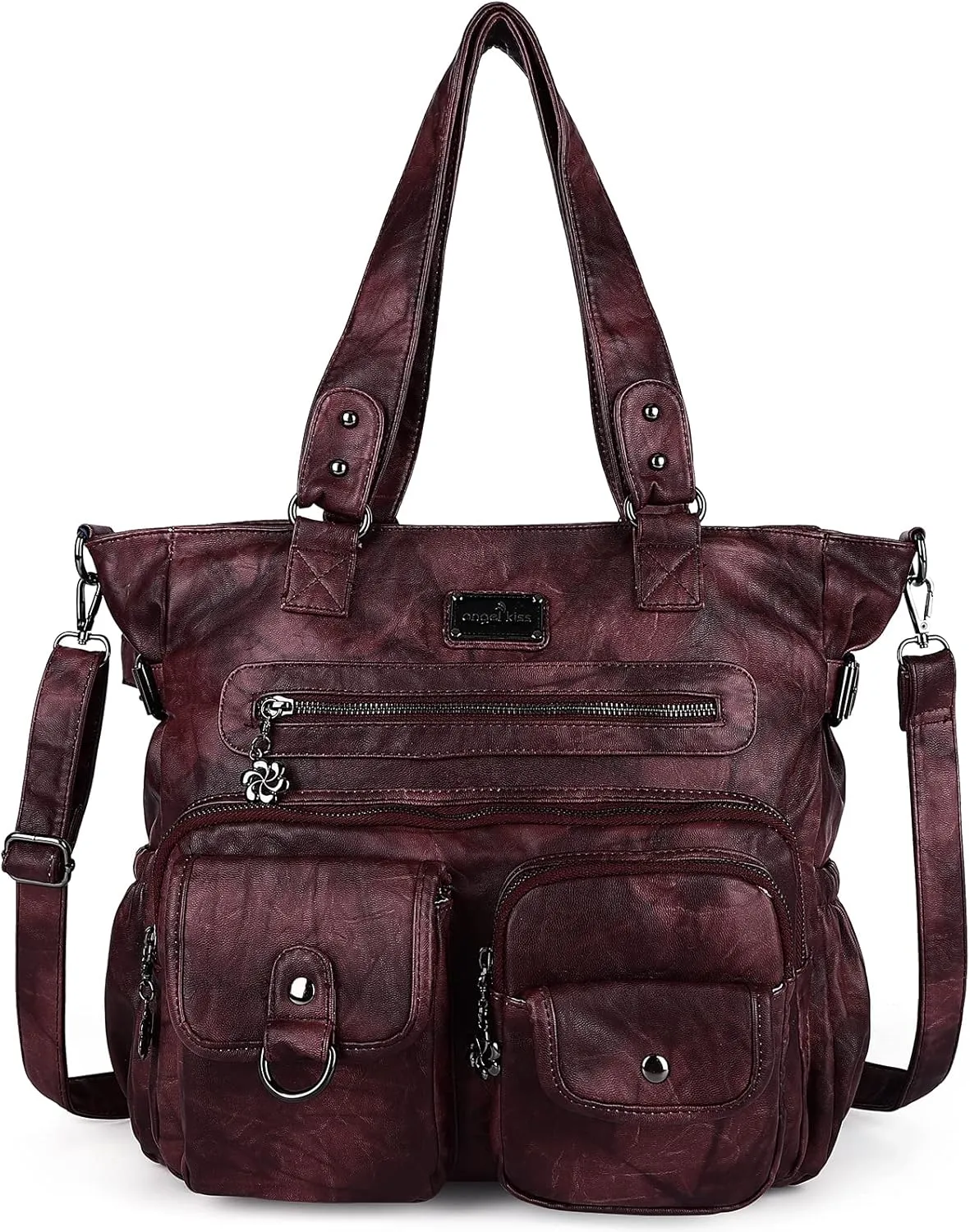 Angelkiss Purses and Handbag for Women Soft Leather Hobo Bags Satchel Shoulder Bags Ladies Tote Crossbody Bag