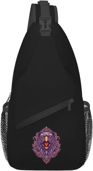 Angry Eagles Crossbody Bags For Women Men Chest Backpack Gym Shoulder Bag Travel Outdoor Sports Casual Crossbody Bags