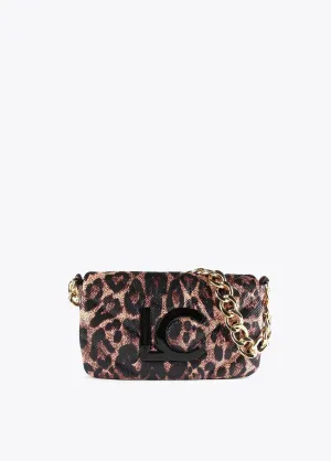 Animal print crossbody bag