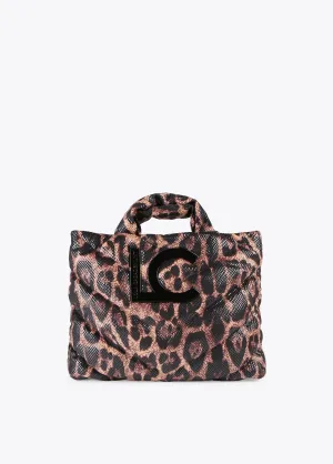 Animal print tote bag