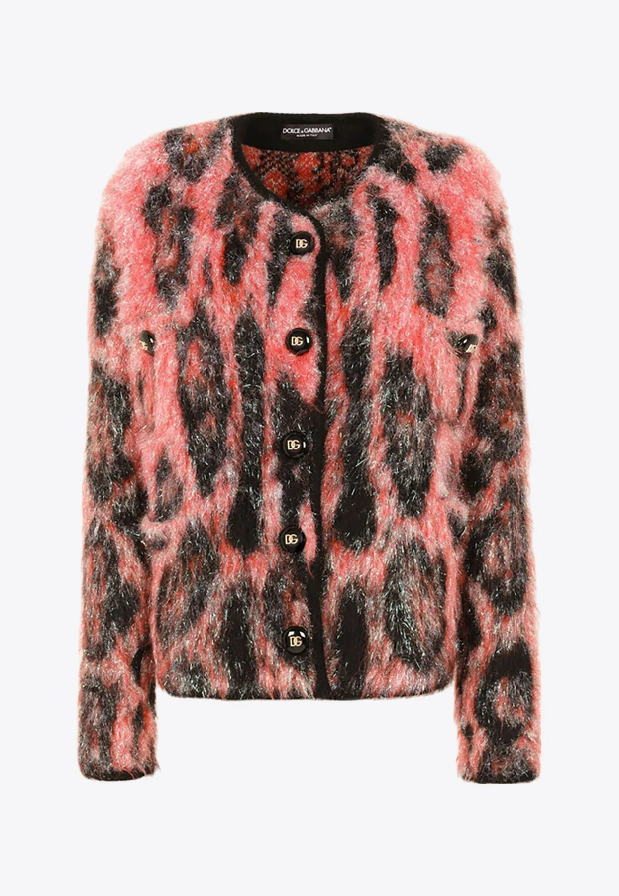 Animalier Mohair Wool Jacket