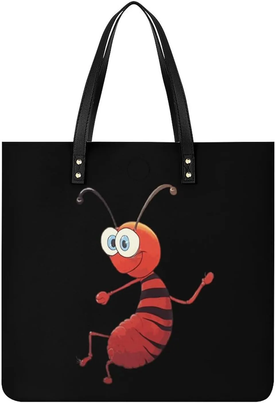 Ant Tote Bags PU Leather Top Handle Satchel Handbags Shoulder Bags Travel Purse for Women Men