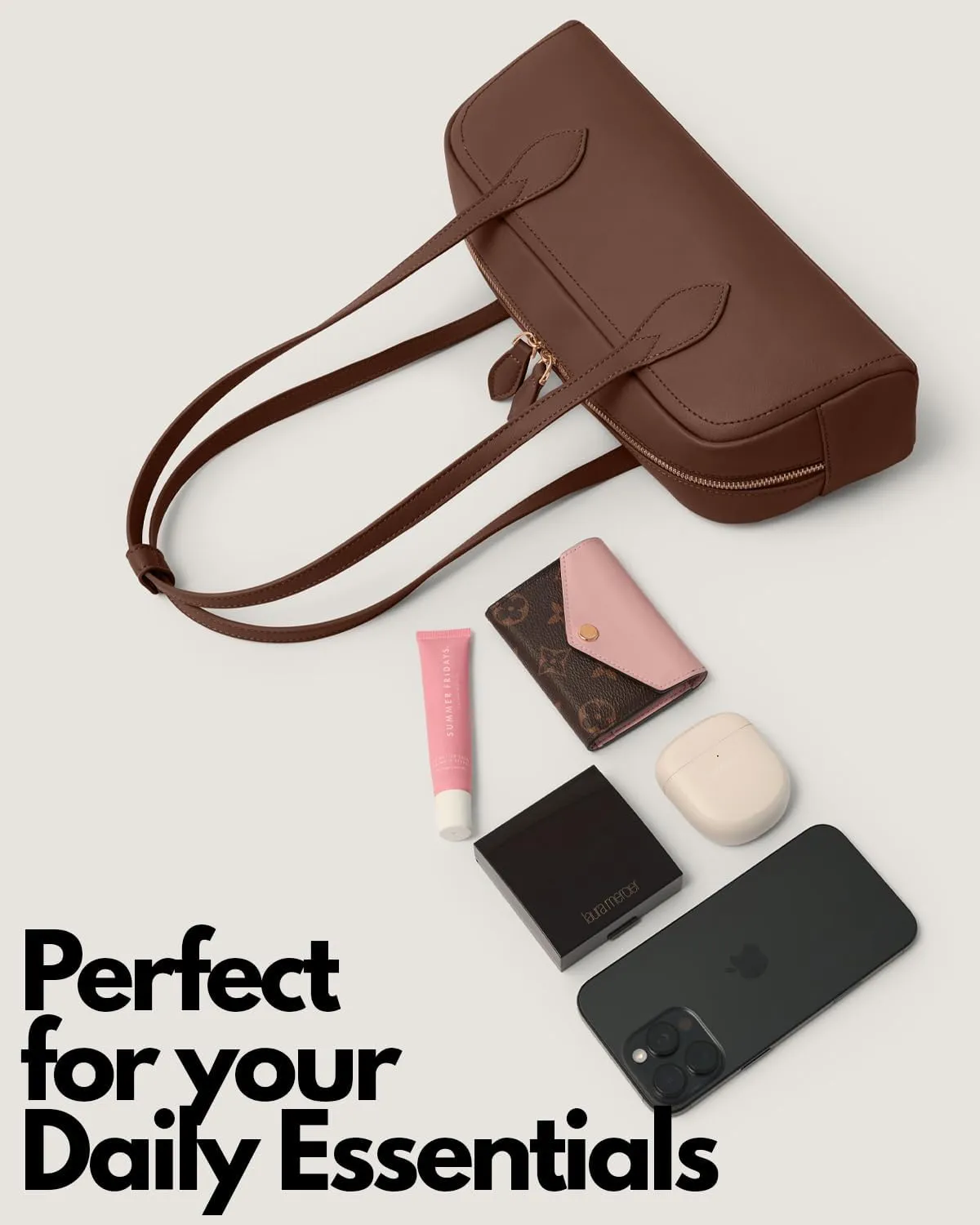 Apryl Shoulder Bag for Women - Small Purses for Women - Shoulder Purses - Cute Trendy Handbag Vegan Leather