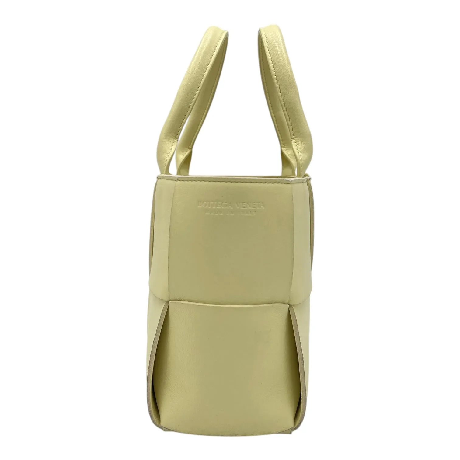 Arco Yellow Tote Bag in Lambskin