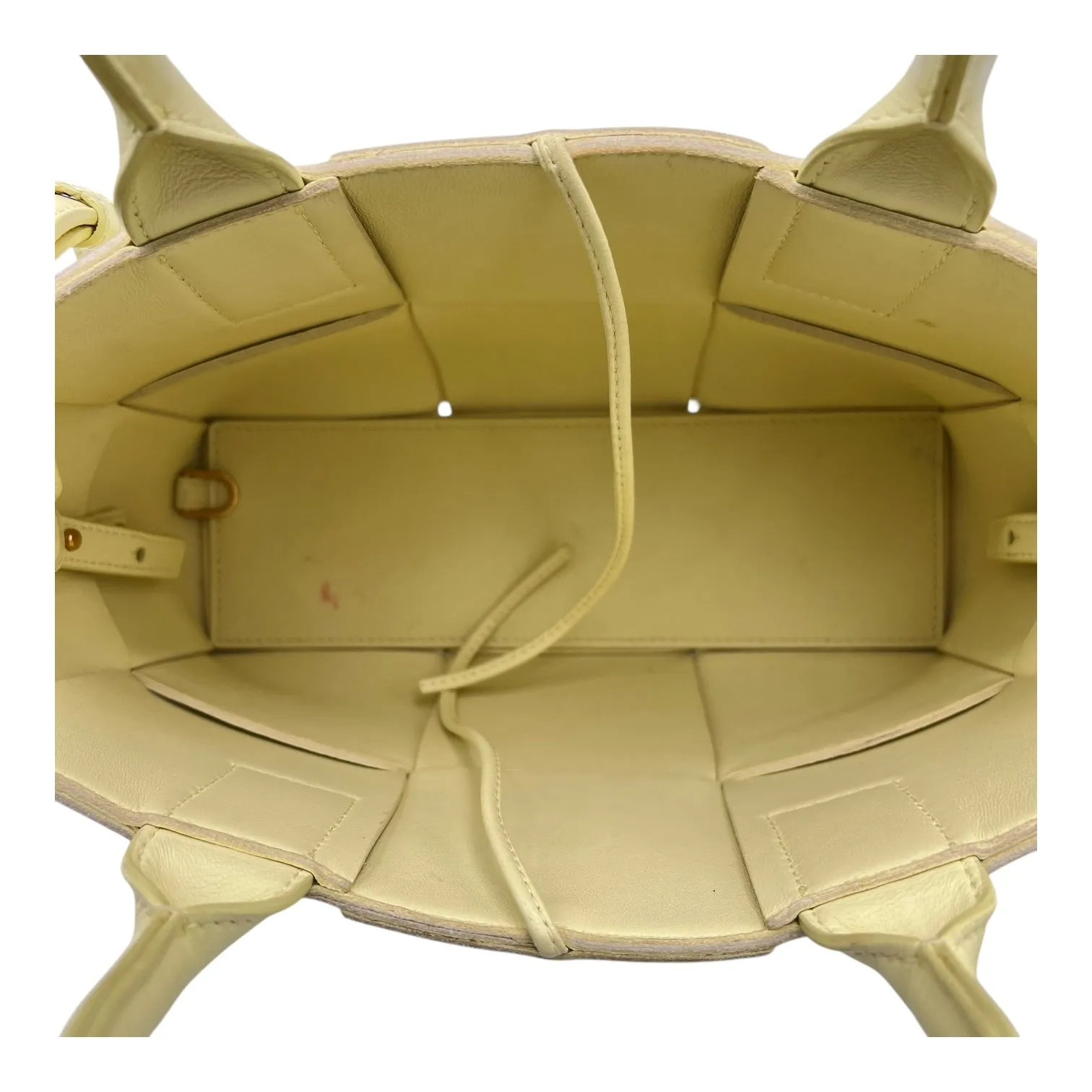 Arco Yellow Tote Bag in Lambskin