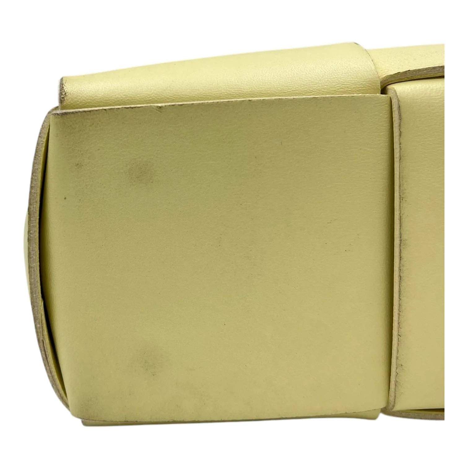 Arco Yellow Tote Bag in Lambskin