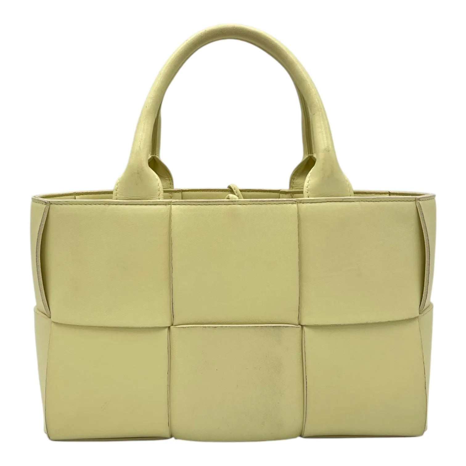 Arco Yellow Tote Bag in Lambskin