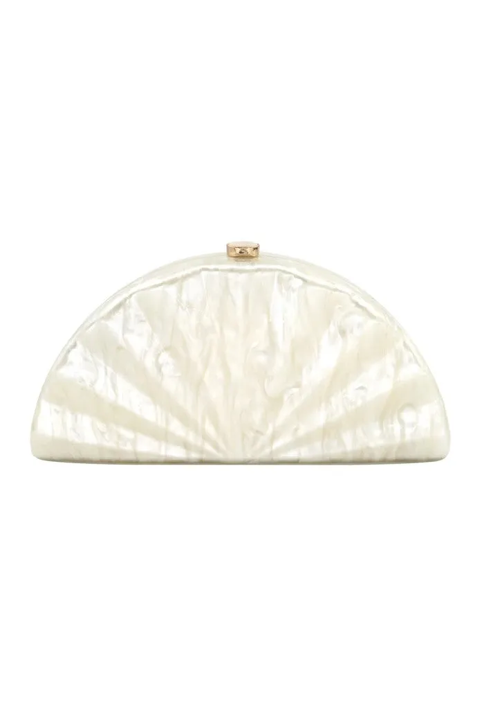 Ariel Clutch-Beige