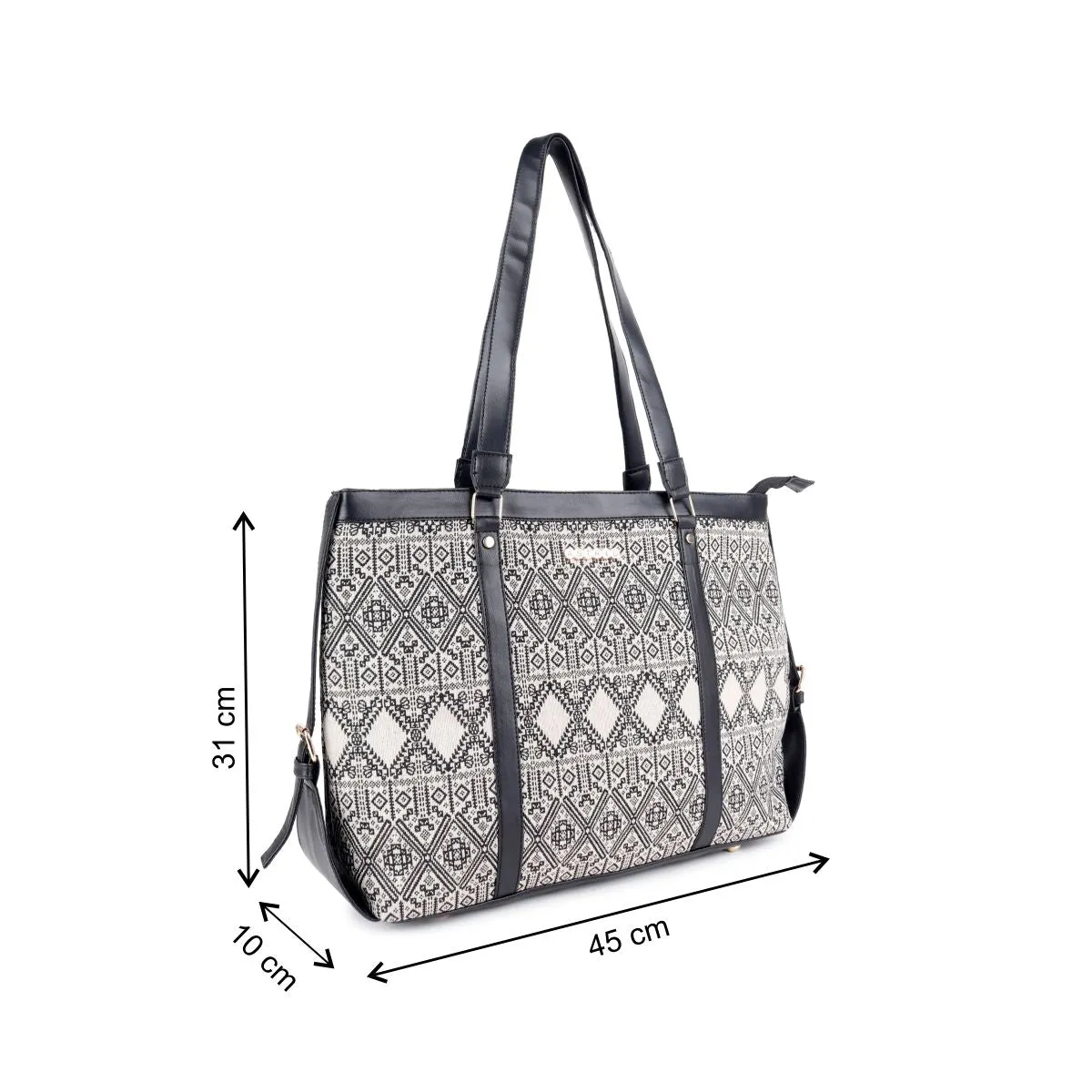 ASTRID Multi Color Tote Bags With PVC Handle