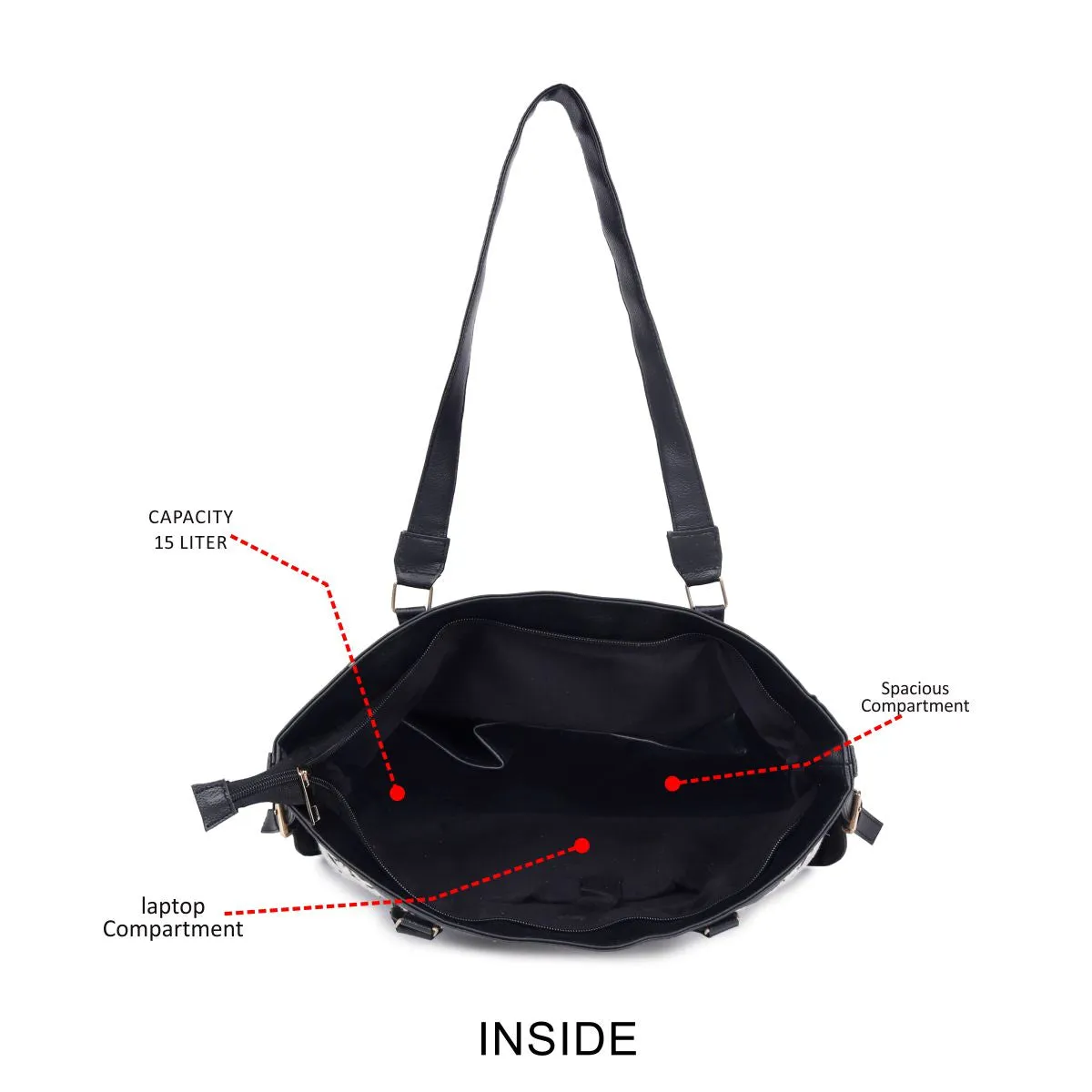 ASTRID Multi Color Tote Bags With PVC  Handle