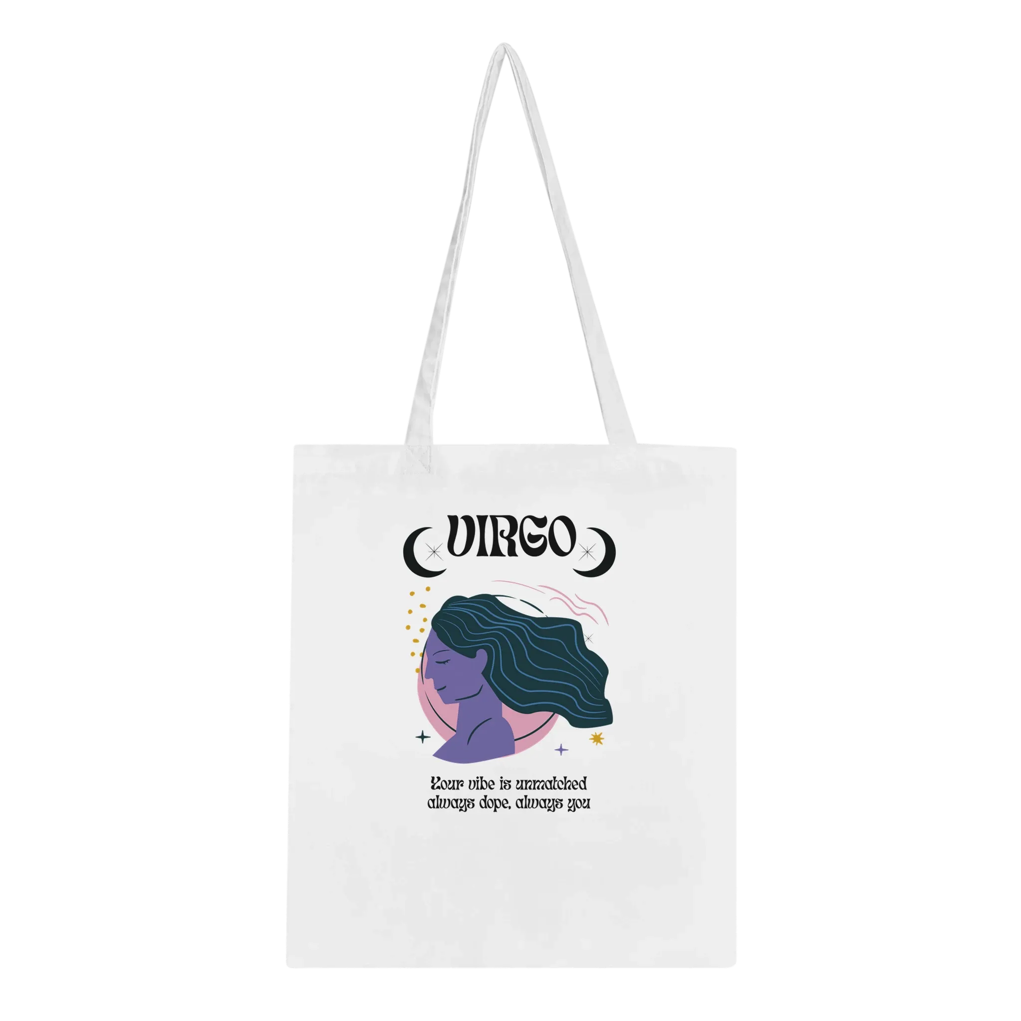 Astrology-Inspired Cotton Tote – Gift for Star Lovers