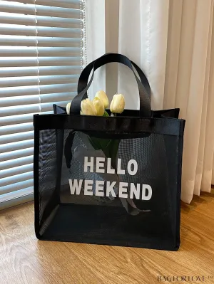 BagForLove - Stylish Mesh Tote with Generous Storage Space