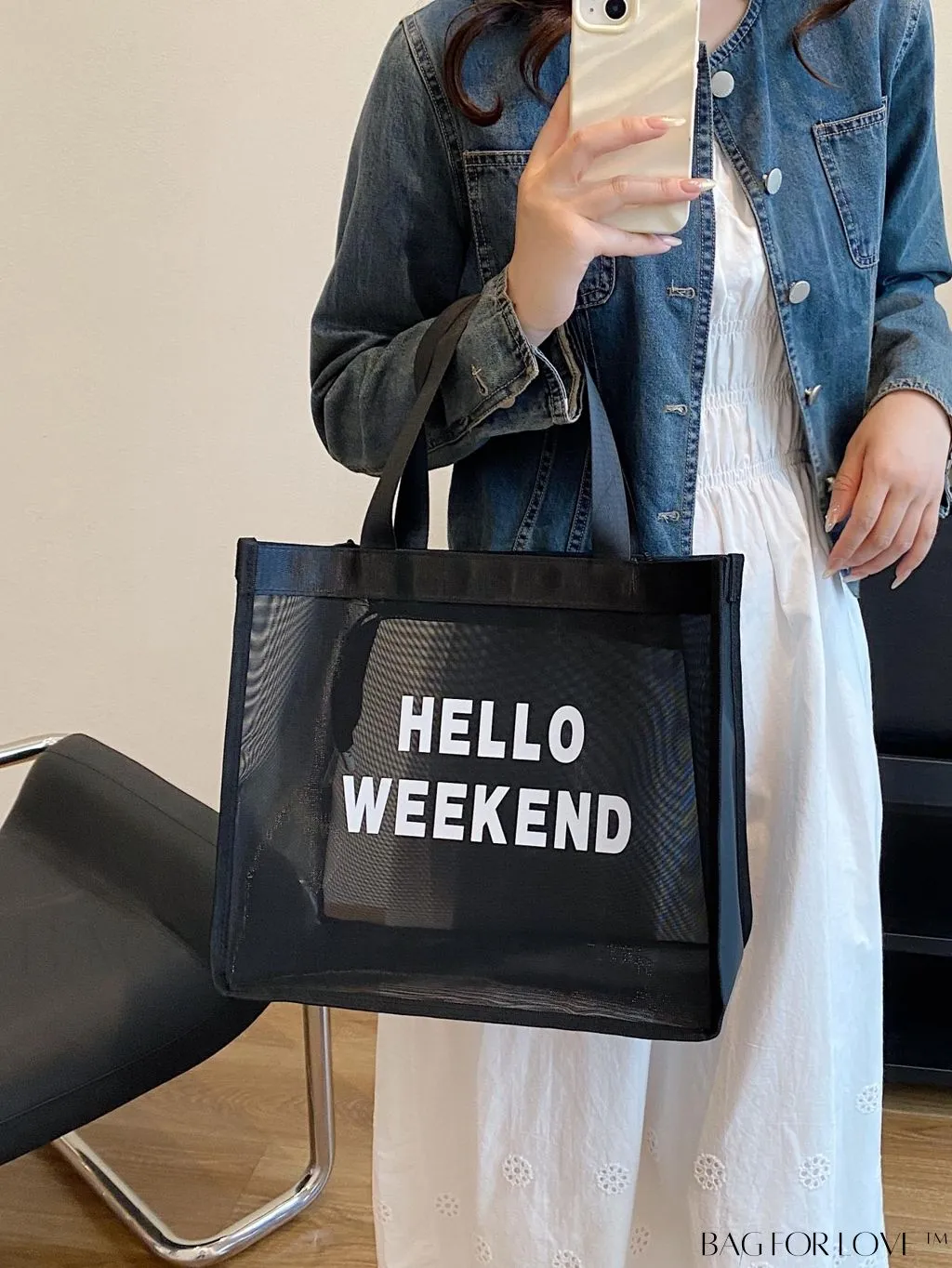 BagForLove - Stylish Mesh Tote with Generous Storage Space