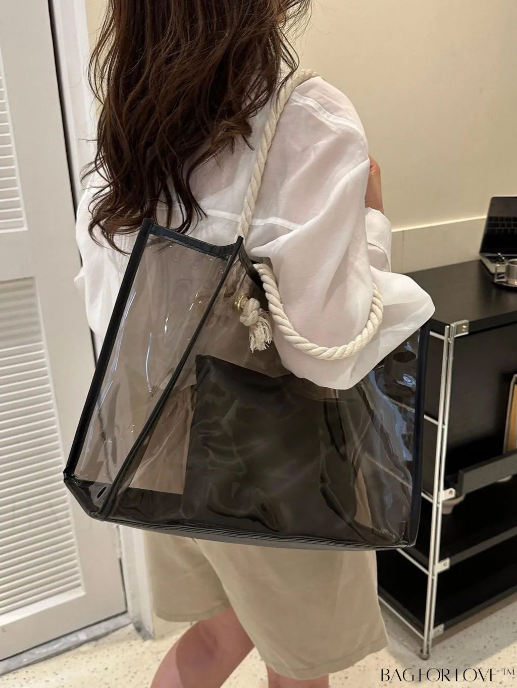BagForLove - Versatile Shoulder Tote Bag with Inner Pouch - Ideal for Students, Suitable for Various Occasions