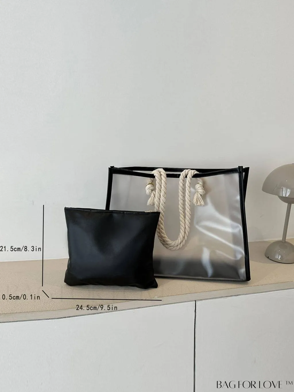 BagForLove - Versatile Shoulder Tote Bag with Inner Pouch - Ideal for Students, Suitable for Various Occasions