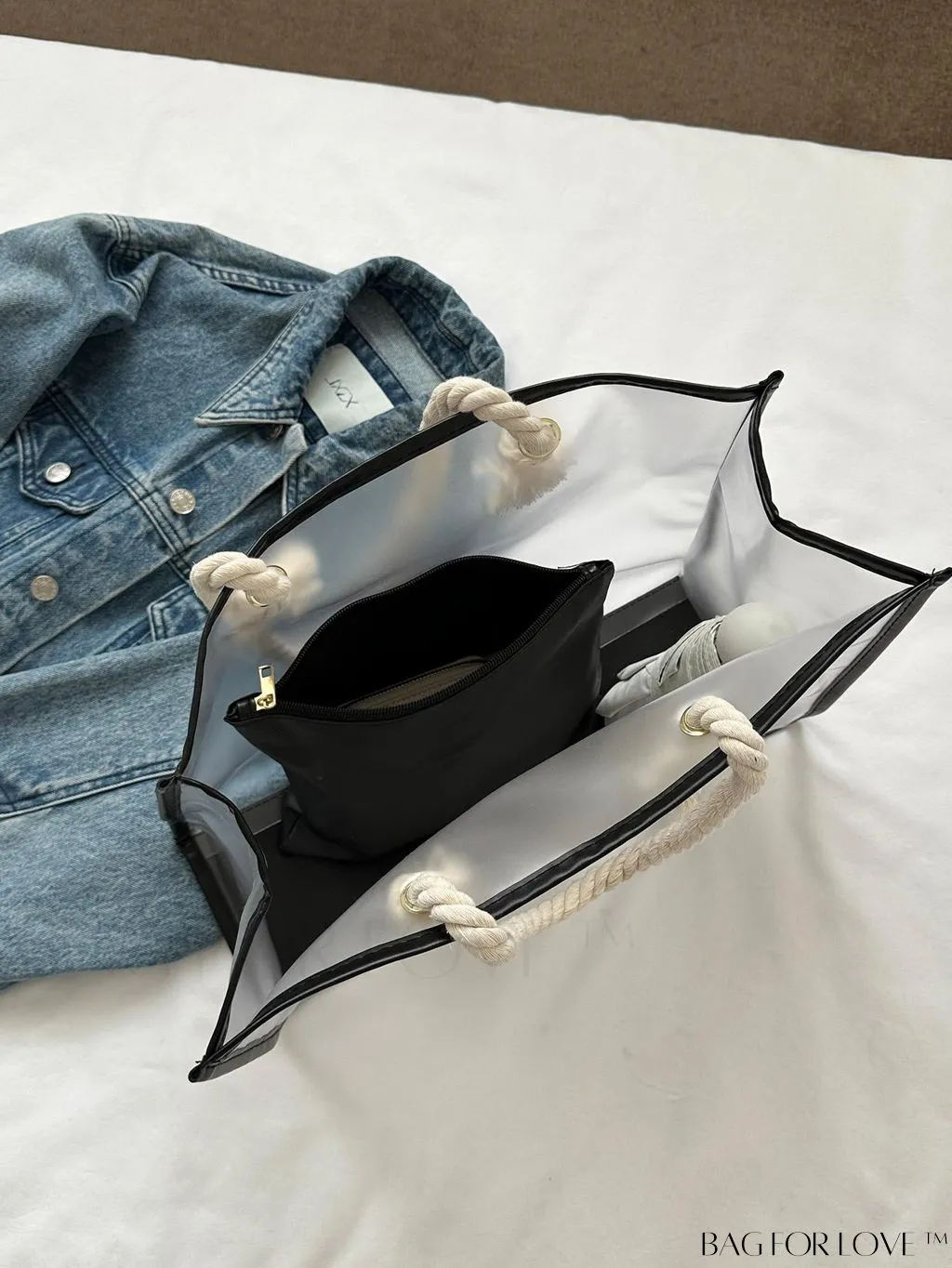 BagForLove - Versatile Shoulder Tote Bag with Inner Pouch - Ideal for Students, Suitable for Various Occasions